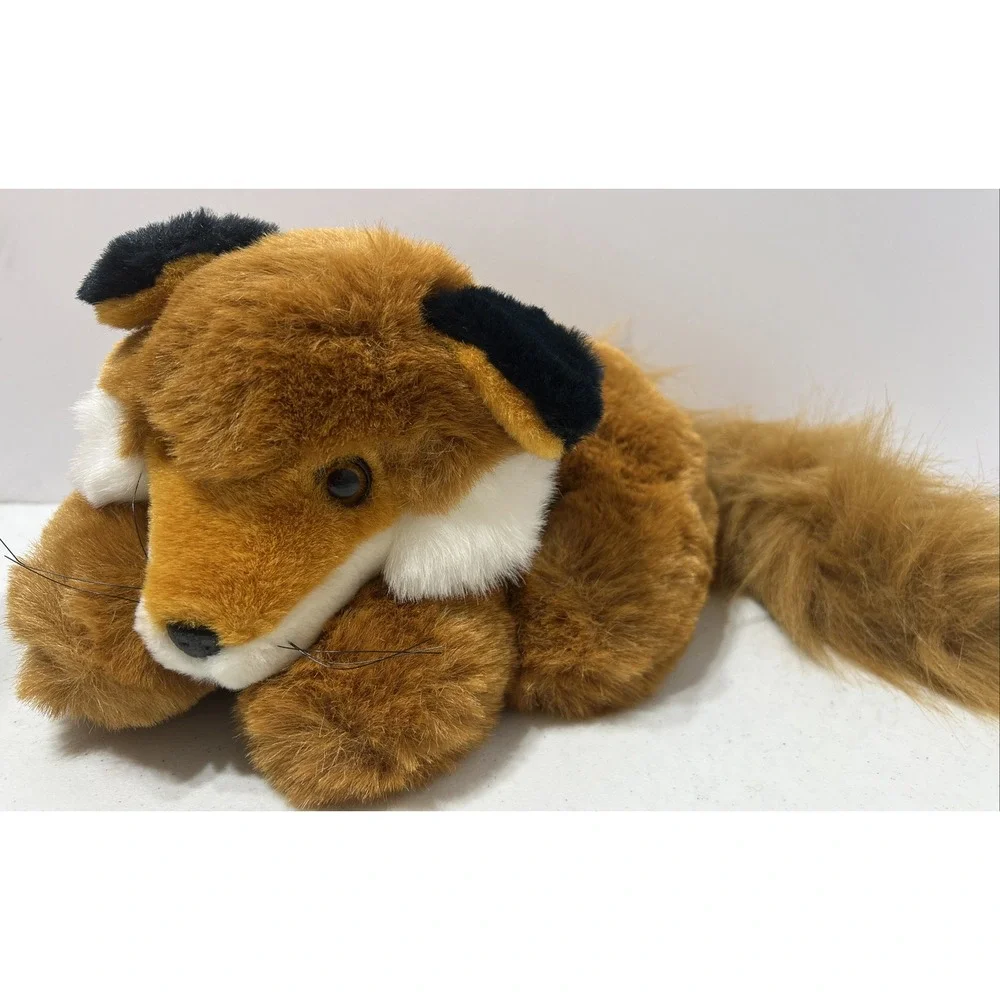 1994 Vintage 24K Polar Puff Special Effects Laying Fox-Plush Toy 4181 -Excellent
